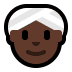 👳🏿‍♀️ woman wearing turban: dark skin tone display on Windows